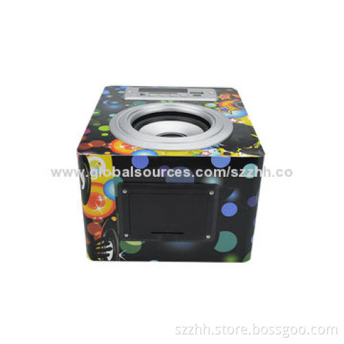 Wooden Speaker with 5W Power, Customized Designs Welcomed